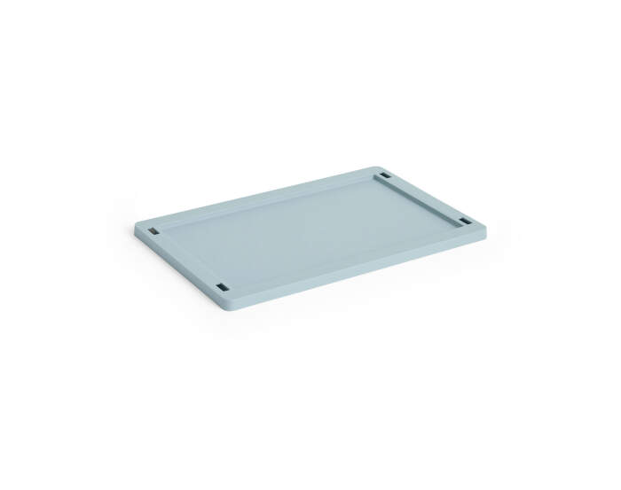 Colour Crate Lid Plastic Small, dusty blue