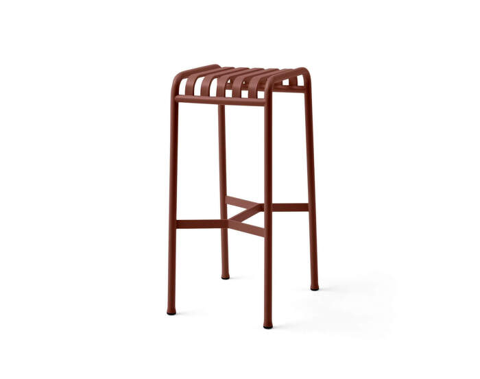 Palissade Bar Stool, iron red