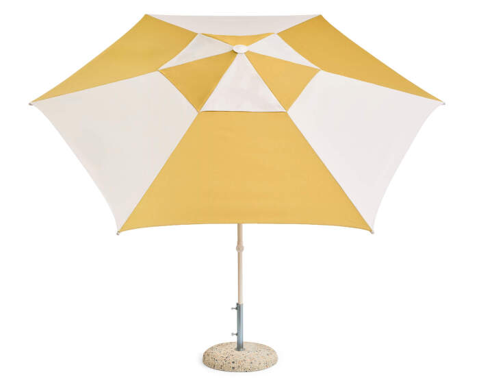 Terrazza Parasol Hexagon, off-white and ochre