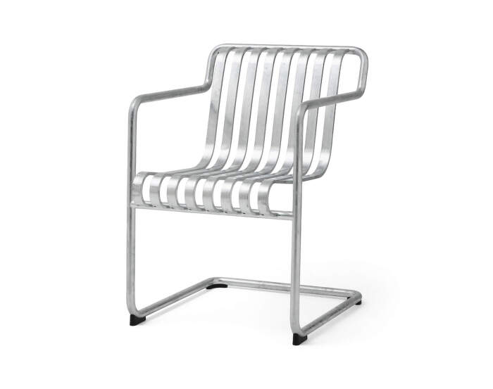 Palissade Cantilever Dining Armchair, galvanised