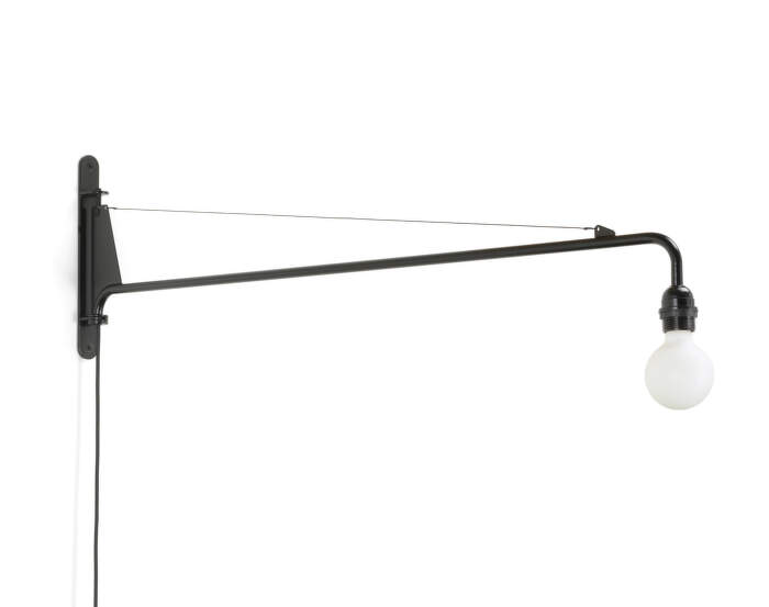 Petite Potence Wall Lamp, deep black