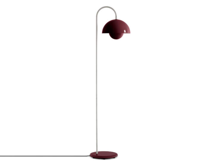 Stojací lampa Flowerpot VP12, dark plum