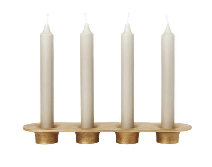 Svícen Soothe 4, brass