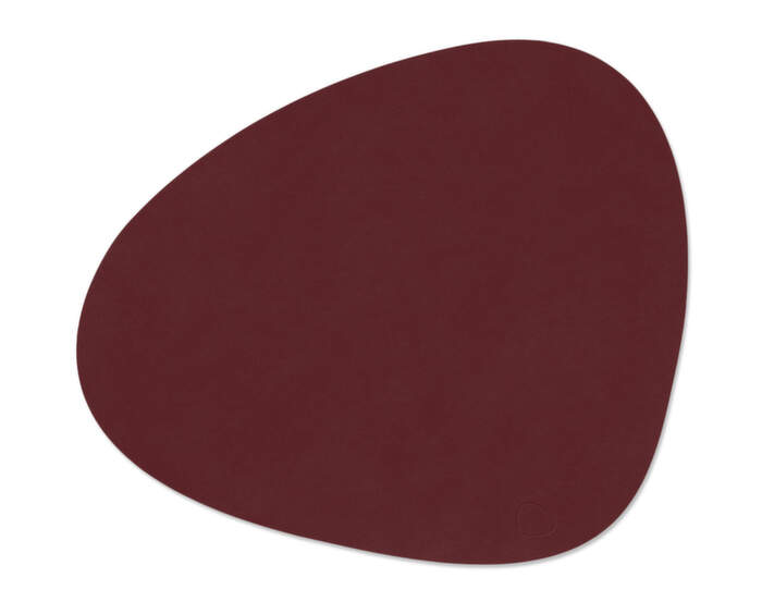 Table Mat Curve Nupo L, burgundy