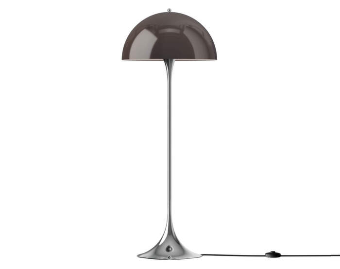 Panthella 500 Floor Lamp, original opal brown