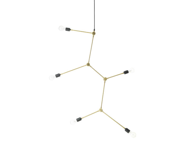 Lustr Harrison Chandelier, brass