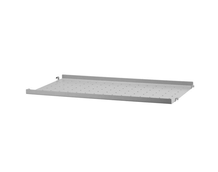 Police String Metal Shelf Low Edge 58 x 30, grey