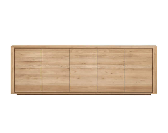 Shadow-sideboard,-5-doors,-oak