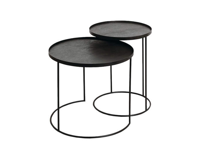 Round-tray-side-table-set
