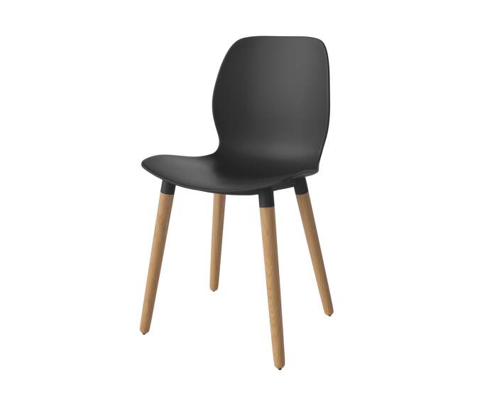 Seed Dining Chair Wood, oak / black