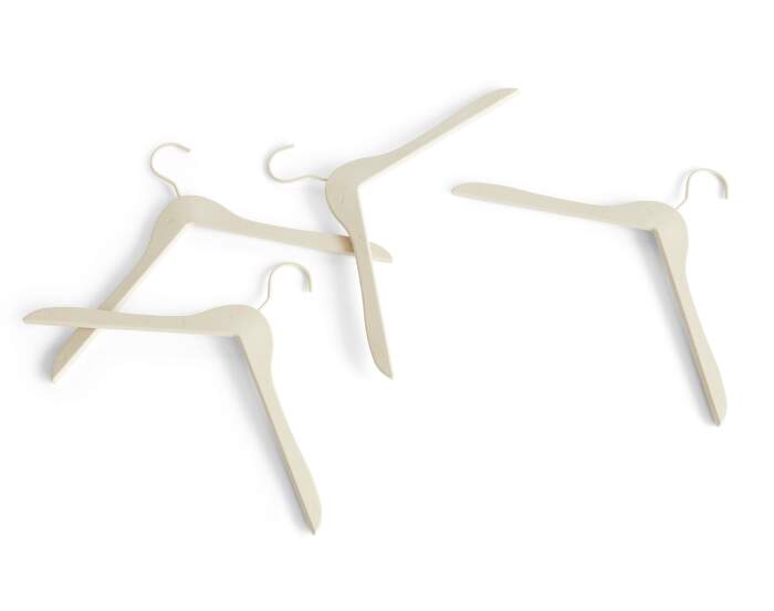 Coat Hanger set 4 ks, cream