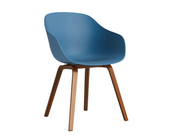 AAC 222 Chair Walnut, azure blue