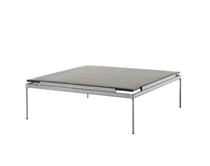 Sett LN13 Coffee Table, dark chrome  / smoked glass