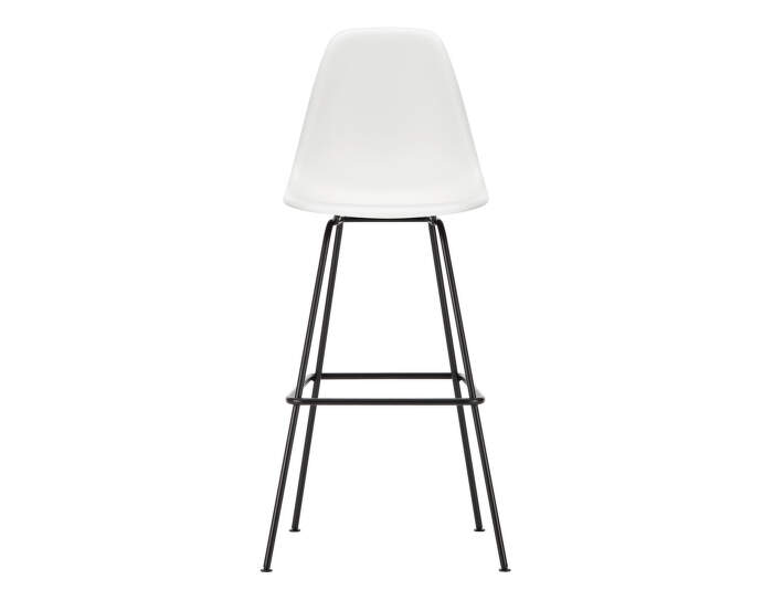 Eames Plastic Bar Stool High, white