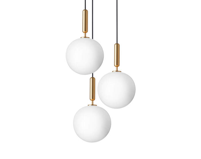 Miira 3 Pendant Large, brass/opal