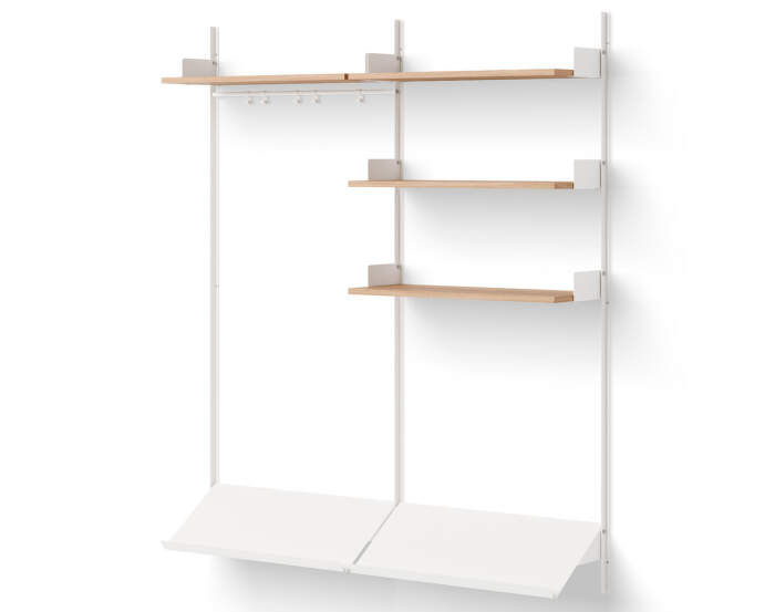 Wardrobe Shelf 3, oak/white
