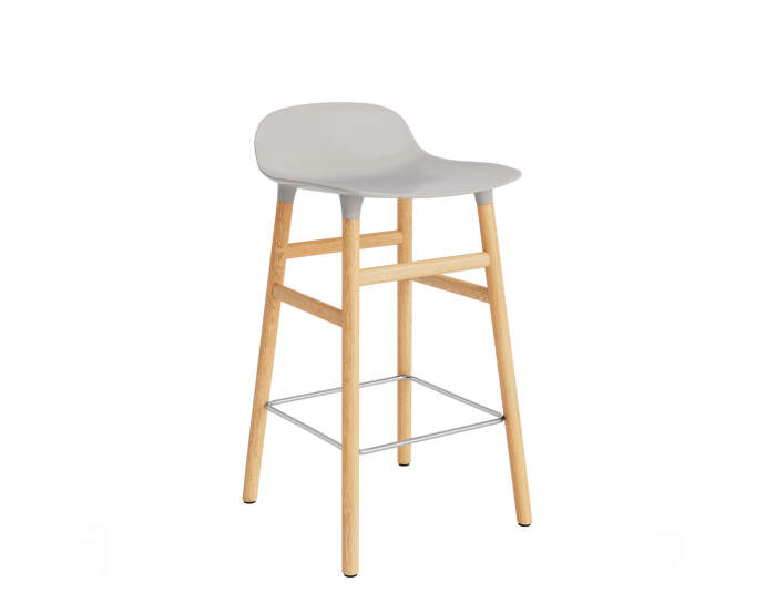 Form Bar Chair 65 cm Oak, warm grey