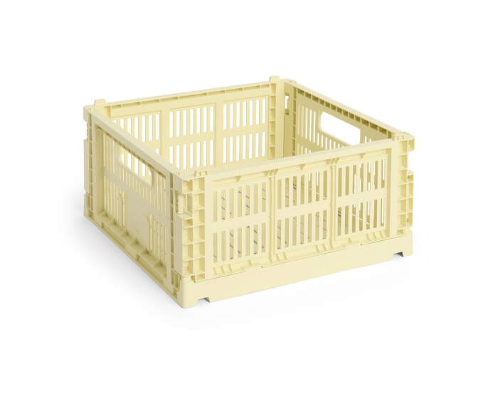 Colour Crate Medium Square, light yellow