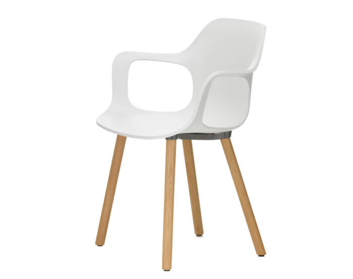 HAL Armchair Wood, cotton white