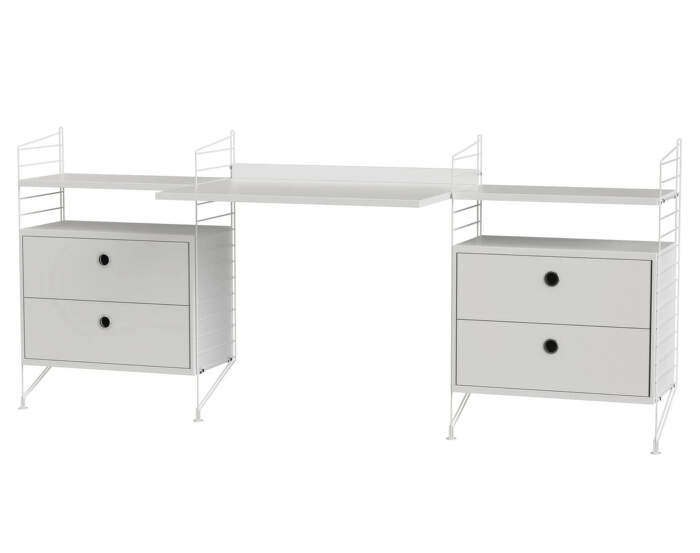 String Workspace C Shelving Set, white