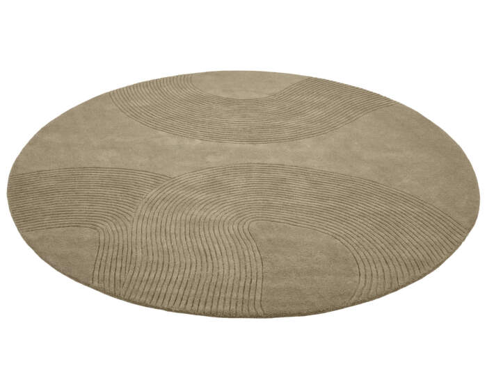 Zen Round Rug Ø300 cm, dark beige