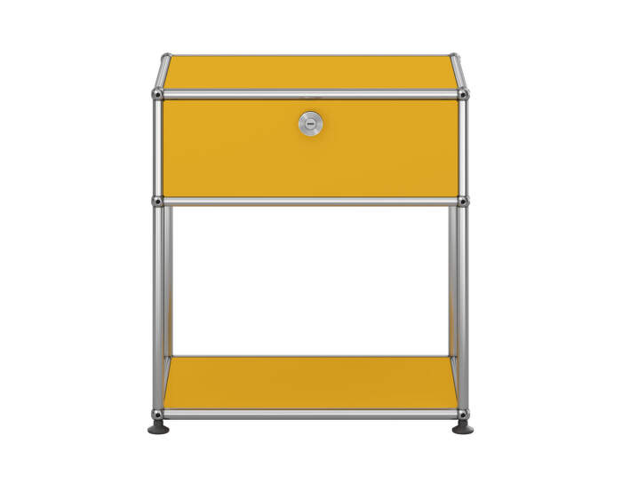 USM Haller M54 Bedside Table, golden yellow