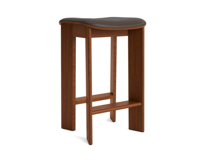 Chisel 30 Bar Stool H65, walnut / Grano chocolate