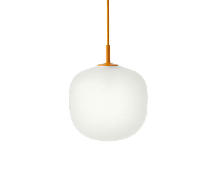 Rime Pendant Lamp Ø18, opal/orange