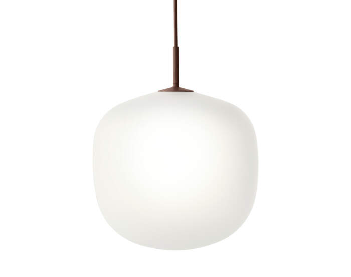 Rime Pendant Lamp Ø37, opal/deep red