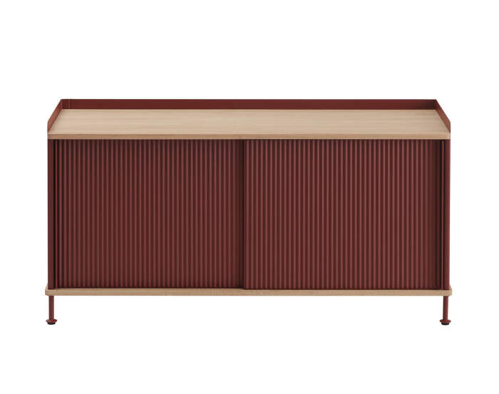 Enfold Sideboard 124x63, oak/deep red