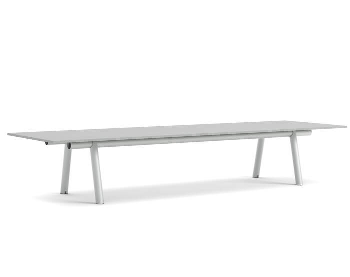 Boa Table 420x128x75 cm, metallic grey / grey