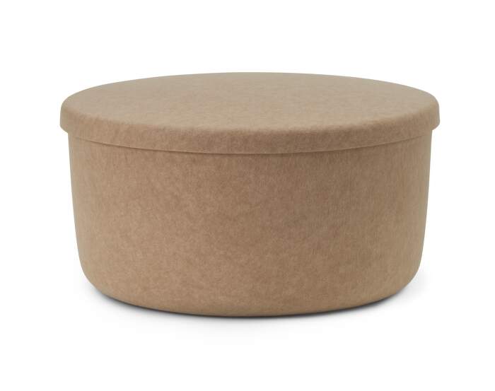 Hide Storage Pouf Large, sand