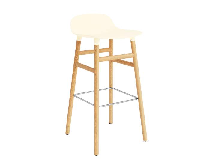 Form Bar Chair 75 cm Oak, cream/oak