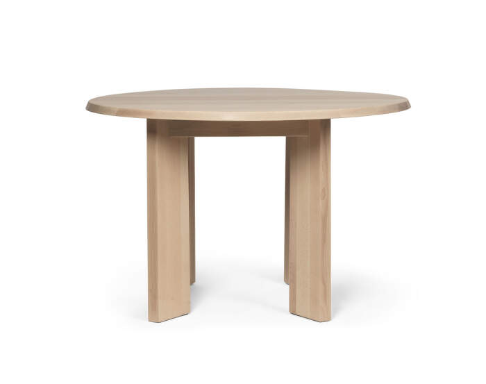 Tarn Dining Table 115, white oiled beech