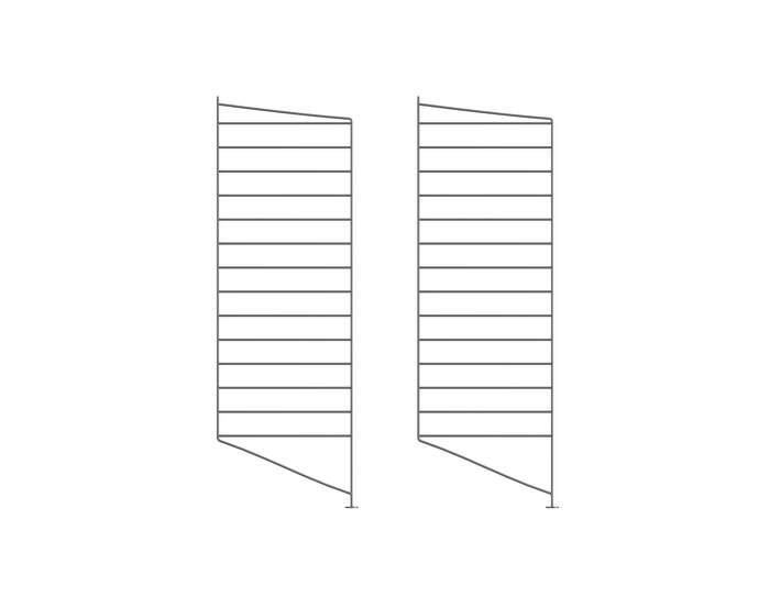 String Floor Panel 85 x 30, 2 pcs, dark grey