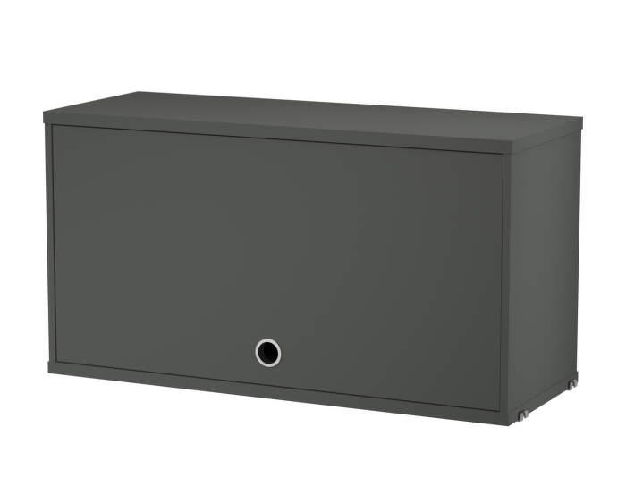 String Cabinet with Flip Door, dark grey