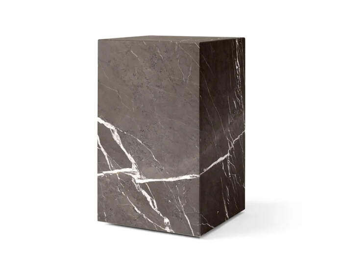 Plinth Side Table Tall, Grey Kendzo