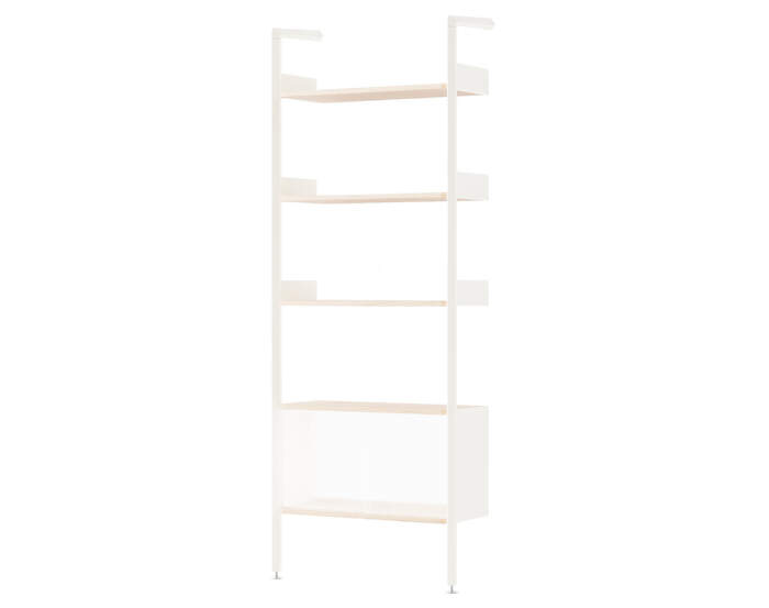 Rombe IF3 Full Bay Cabinet, alabaster/lacquered oak