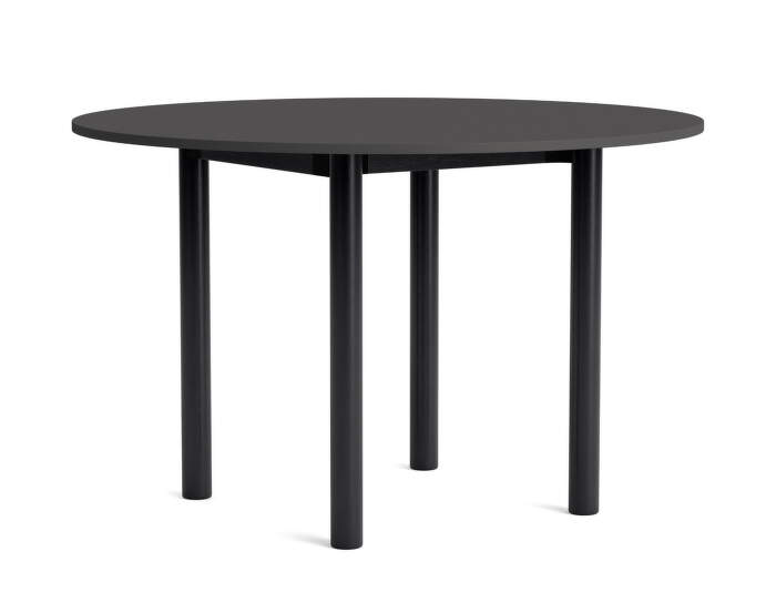Annex Round Table Ø120, black oak/dark grey