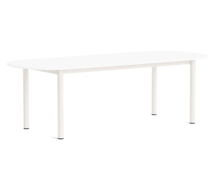 Annex Oblong Table 240x95, cream white/white laminate