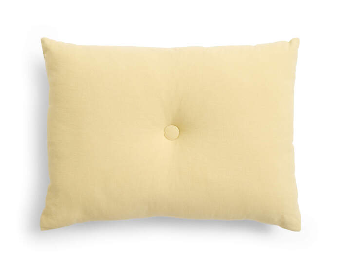 Dot Cushion Linen, soft yellow