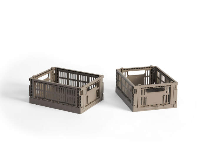 Colour Crate Mini, set of 2, warm grey