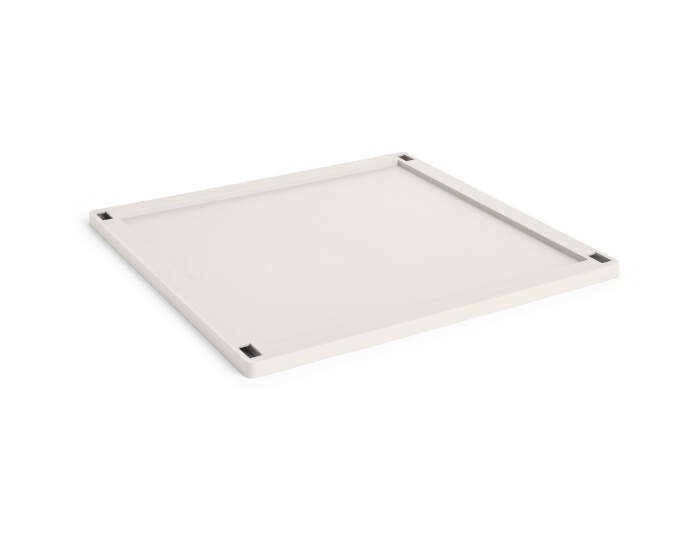 Colour Crate Lid Plastic Cube/Medium Square, off-white