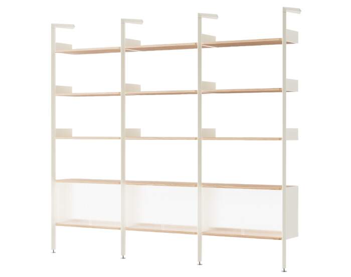 Rombe Configuration K, alabaster/lacquered oak