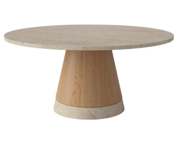 Piro Coffee Table Ø90 H42, sand travertine