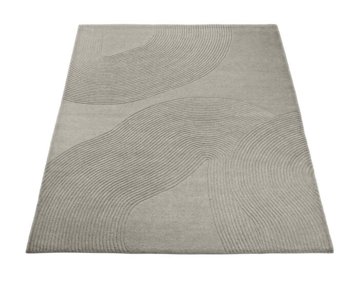 Zen Rug Square 250x250, light grey
