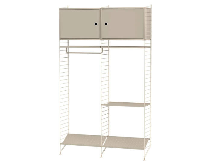 String Hallway T Shelving Set, beige