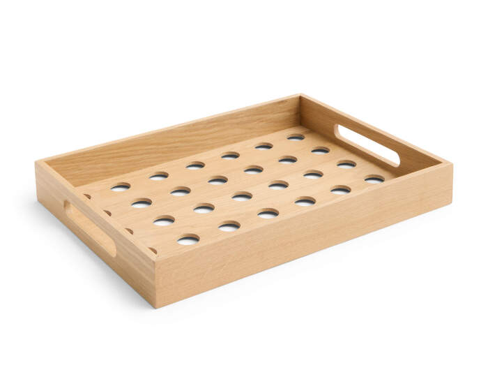 Terrazza Dot Tray, natural oak