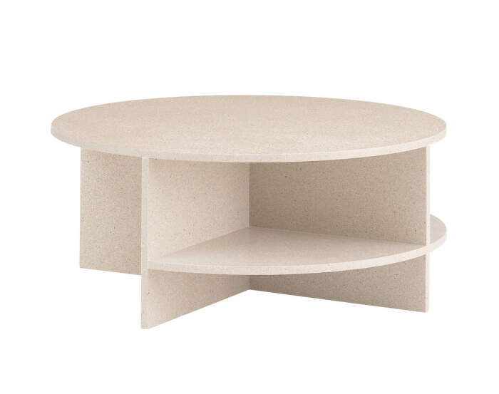 Halves Coffee Table, light taupe Terrazzo