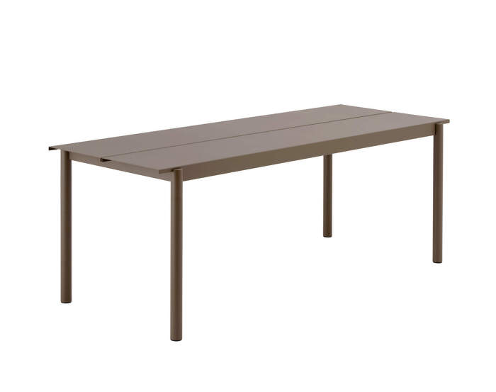 Linear Steel Table 200 cm, taupe